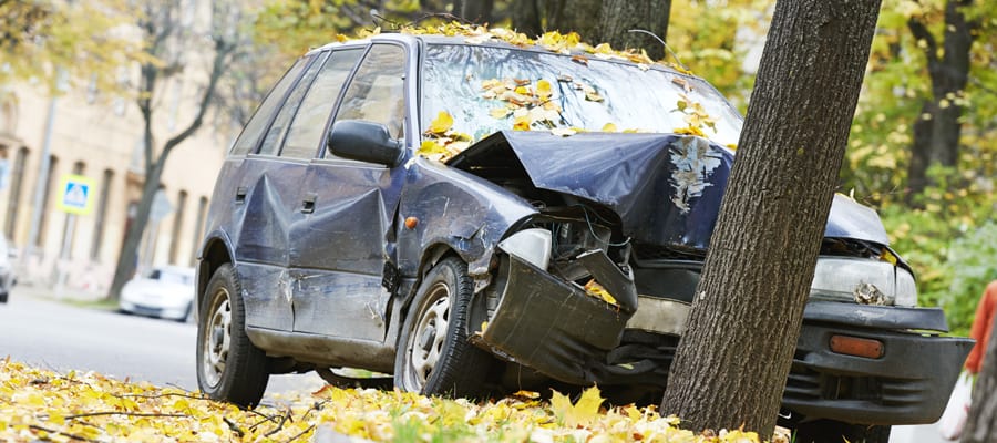 single vehicle crash